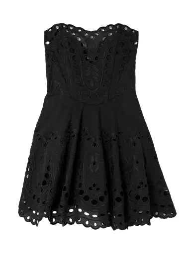 Charo Ruiz Bail Broderie Anglaise Cotton-blend Mini Dress | Thumbnail 1