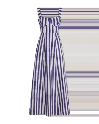 Emporio Sirenuse Azzurra Dress in Ikat Stripes | Thumbnail 5 Emporio Sirenuse Azzurra Dress in Ikat Stripes | Thumbnail 5