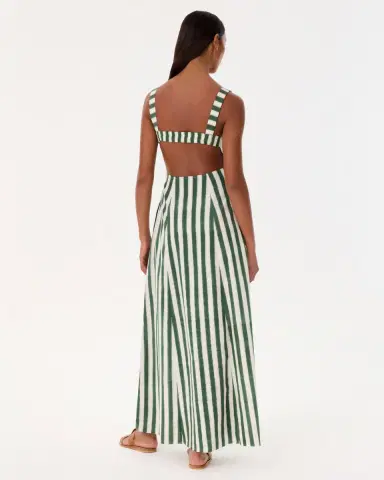 Emporio Sirenuse Azzurra Dress in Ikat Stripes | Thumbnail 9 Emporio Sirenuse Azzurra Dress in Ikat Stripes | Thumbnail 9