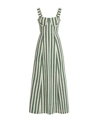 Emporio Sirenuse Azzurra Dress in Ikat Stripes | Thumbnail 1 Emporio Sirenuse Azzurra Dress in Ikat Stripes | Thumbnail 1