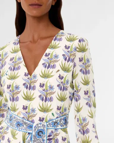 Emporio Sirenuse Citra Dress in Celestine Flower Print | Thumbnail 2 Emporio Sirenuse Citra Dress in Celestine Flower Print | Thumbnail 2