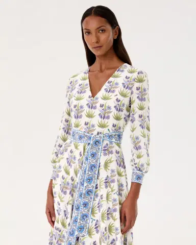Emporio Sirenuse Citra Dress in Celestine Flower Print | Thumbnail 3 Emporio Sirenuse Citra Dress in Celestine Flower Print | Thumbnail 3