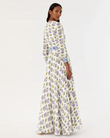 Emporio Sirenuse Citra Dress in Celestine Flower Print | Thumbnail 4 Emporio Sirenuse Citra Dress in Celestine Flower Print | Thumbnail 4