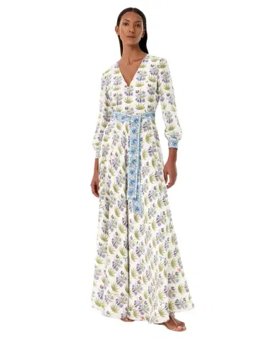 Emporio Sirenuse Citra Dress in Celestine Flower Print | Thumbnail 1 Emporio Sirenuse Citra Dress in Celestine Flower Print | Thumbnail 1