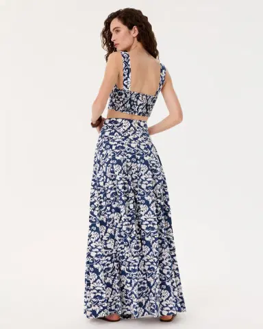 Emporio Sirenuse Dalia Top in Lotus Flower Print | Thumbnail 4 Emporio Sirenuse Dalia Top in Lotus Flower Print | Thumbnail 4