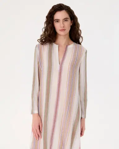 Emporio Sirenuse Giada Caftan in Ping Pong Stripes | Thumbnail 3 Emporio Sirenuse Giada Caftan in Ping Pong Stripes | Thumbnail 3