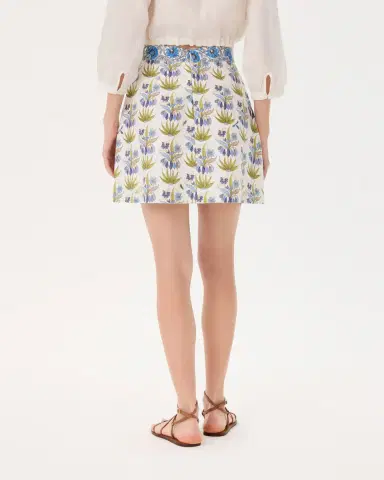 Emporio Sirenuse Giuliana Skirt in Celestine Flower Print | Thumbnail 4 Emporio Sirenuse Giuliana Skirt in Celestine Flower Print | Thumbnail 4