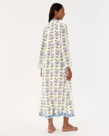 Emporio Sirenuse Jenna Caftan in Celestine Flower Print | Thumbnail 4 Emporio Sirenuse Jenna Caftan in Celestine Flower Print | Thumbnail 4