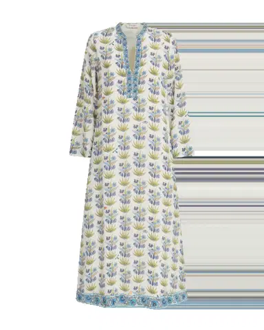 Emporio Sirenuse Jenna Caftan in Celestine Flower Print | Thumbnail 5 Emporio Sirenuse Jenna Caftan in Celestine Flower Print | Thumbnail 5