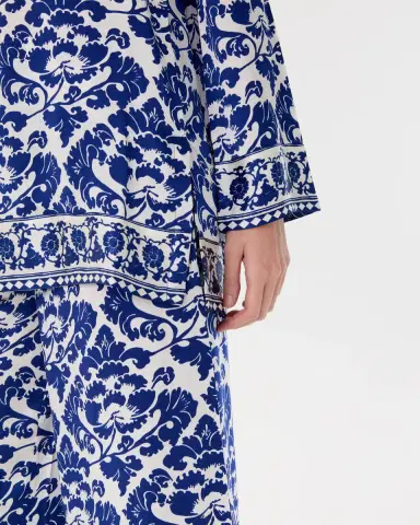 Emporio Sirenuse Jia Tunic in Lotus Flower Print | Thumbnail 2 Emporio Sirenuse Jia Tunic in Lotus Flower Print | Thumbnail 2
