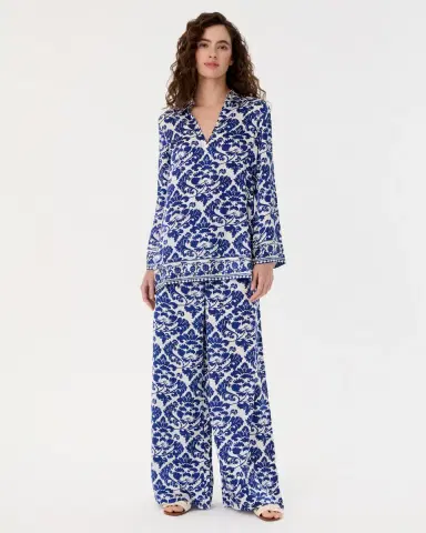 Emporio Sirenuse Jia Tunic in Lotus Flower Print | Thumbnail 3 Emporio Sirenuse Jia Tunic in Lotus Flower Print | Thumbnail 3