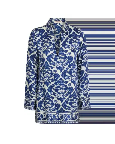 Emporio Sirenuse Jia Tunic in Lotus Flower Print | Thumbnail 5 Emporio Sirenuse Jia Tunic in Lotus Flower Print | Thumbnail 5