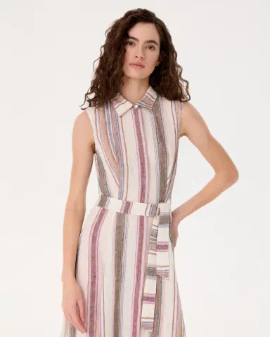 Emporio Sirenuse Miralda Dress in Ping Pong Stripes | Thumbnail 3 Emporio Sirenuse Miralda Dress in Ping Pong Stripes | Thumbnail 3
