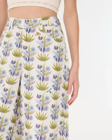 Emporio Sirenuse Nadia Pants in Celestine Flower Print | Thumbnail 2 Emporio Sirenuse Nadia Pants in Celestine Flower Print | Thumbnail 2