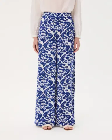 Emporio Sirenuse Stephan Trousers in Lotus Flower Print | Thumbnail 3 Emporio Sirenuse Stephan Trousers in Lotus Flower Print | Thumbnail 3