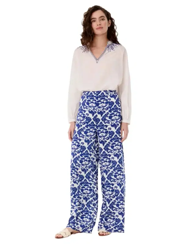 Stephan Trousers in Lotus Flower Print
