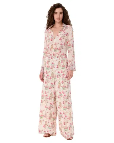 Emporio Sirenuse Stephan Trousers in Rose Garden Print | Thumbnail 1