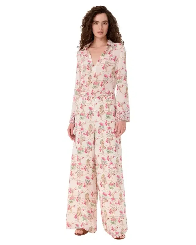 Emporio Sirenuse Stephan Trousers in Rose Garden Print