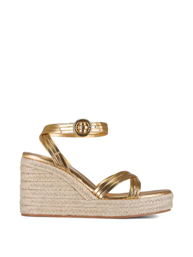 Gianvito Rossi Lianne Beach Espadrille Wedge Sandals