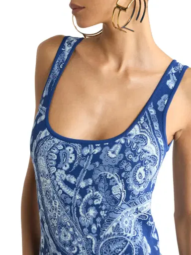 Etro Paisley Jacquard Midi Dress | Thumbnail 5
