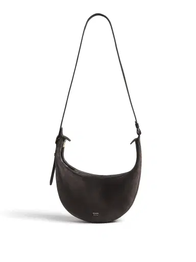Khaite Small Suede Augustina Crossbody Bag | Thumbnail 1 Khaite Small Suede Augustina Crossbody Bag | Thumbnail 1