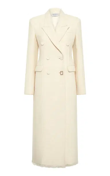 Gabriela Hearst Julien Wool; Cashmere And Silk Double-Breasted Coat | Thumbnail 2