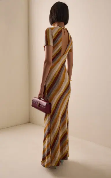 Silvia Tcherassi Allie Jewel-Detailed Knit Maxi Dress | Thumbnail 4