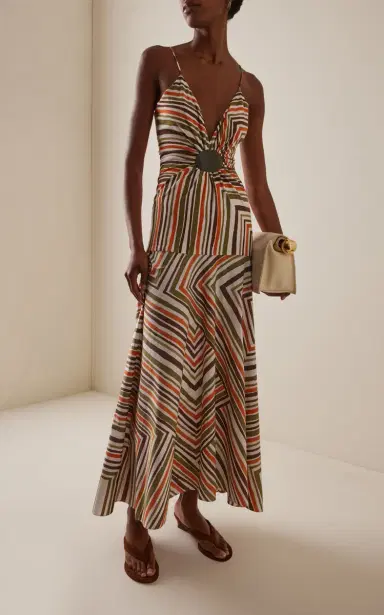 Silvia Tcherassi Emeli Jersey Midi Dress | Thumbnail 3 Silvia Tcherassi Emeli Jersey Midi Dress | Thumbnail 3