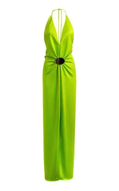 Silvia Tcherassi Rowan Silk Maxi Halter Dress | Thumbnail 5