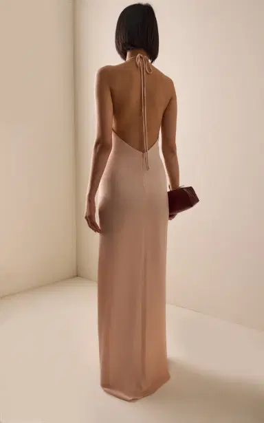 Silvia Tcherassi Rowan Silk Maxi Halter Dress | Thumbnail 4 Silvia Tcherassi Rowan Silk Maxi Halter Dress | Thumbnail 4