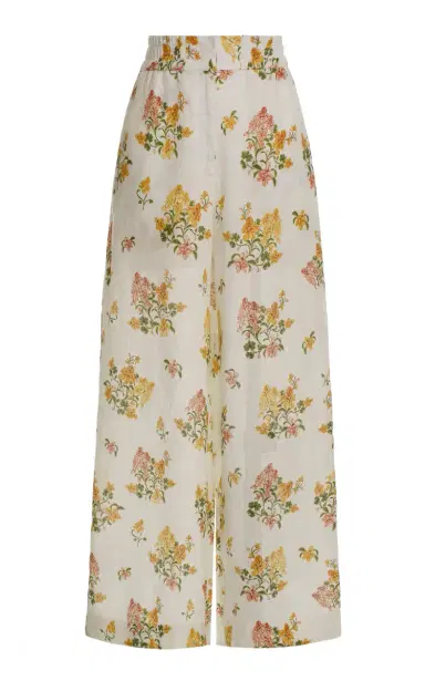 Agua by Agua Bendita Tota Floral Wide-Leg Pants | Thumbnail 5