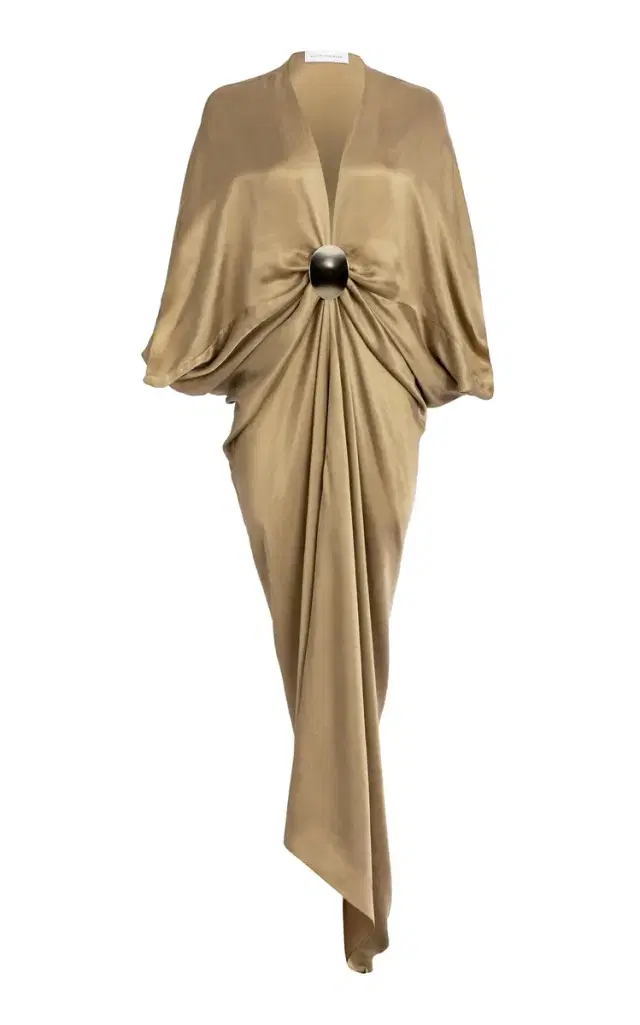 Silvia Tcherassi Foire Gathered Crepe Tunic