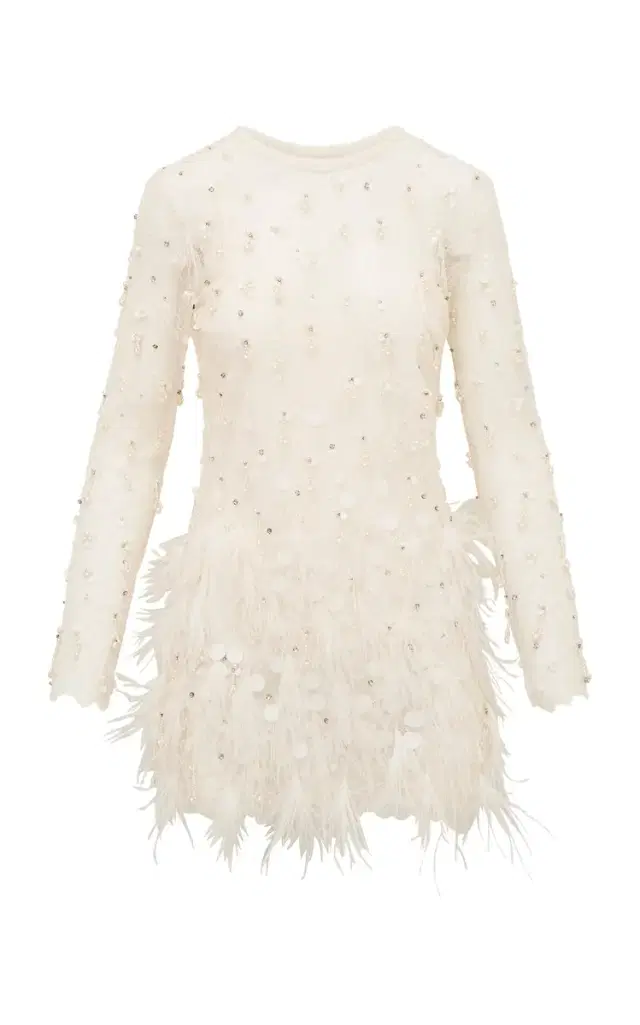 Alouetta Pearl Embellished Mini Dress