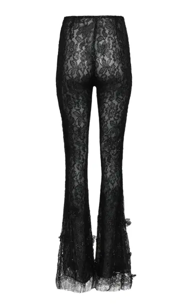 Francesca Miranda Exclusive Elipse Black Lurex Silk Blend Pants | Thumbnail 3