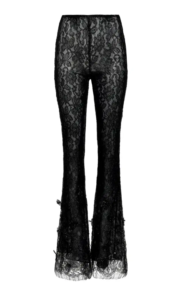 Exclusive Elipse Black Lurex Silk Blend Pants