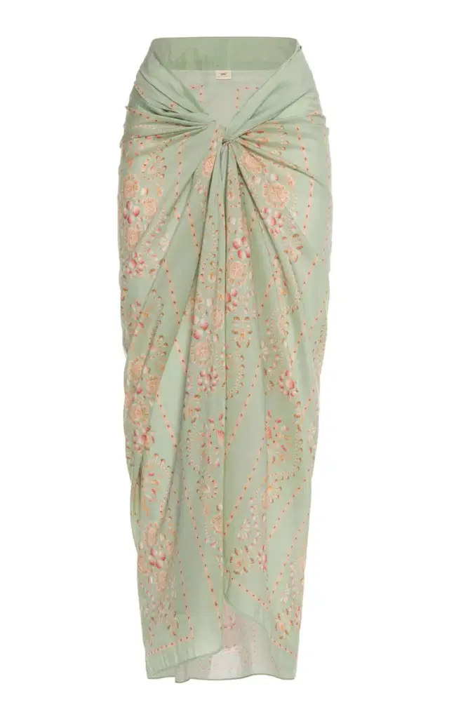 Agua by Agua Bendita Lavanda Playa Cotton-Silk Pareo