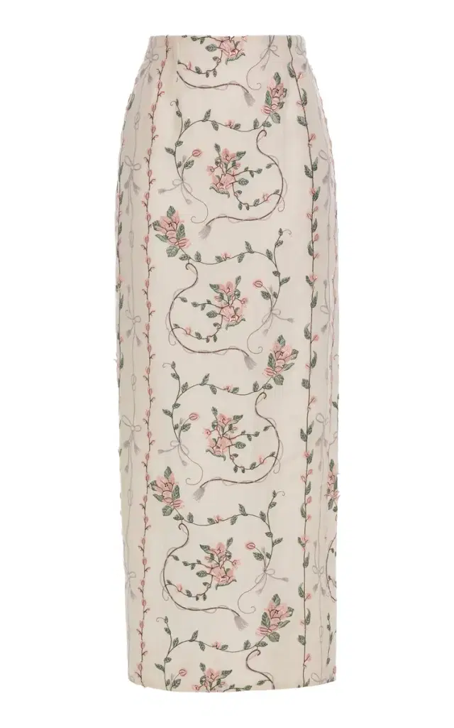Agua by Agua Bendita Lirica Navegante Linen Maxi Skirt