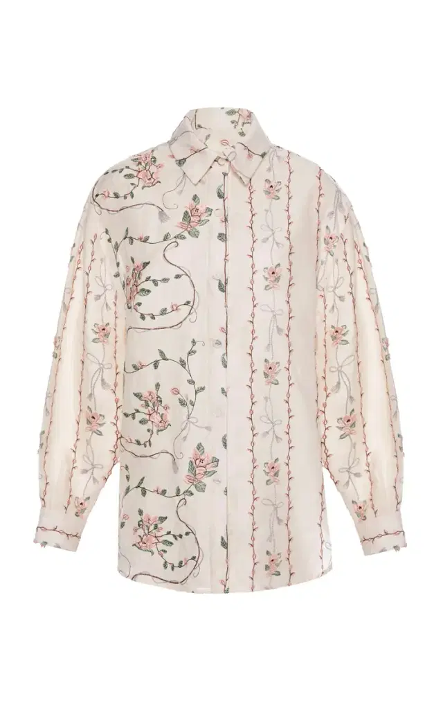 Agua by Agua Bendita Cecilia Navegante Linen Shirt