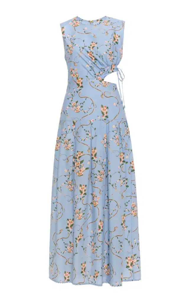 Otoño Navegante Cotton Midi Dress