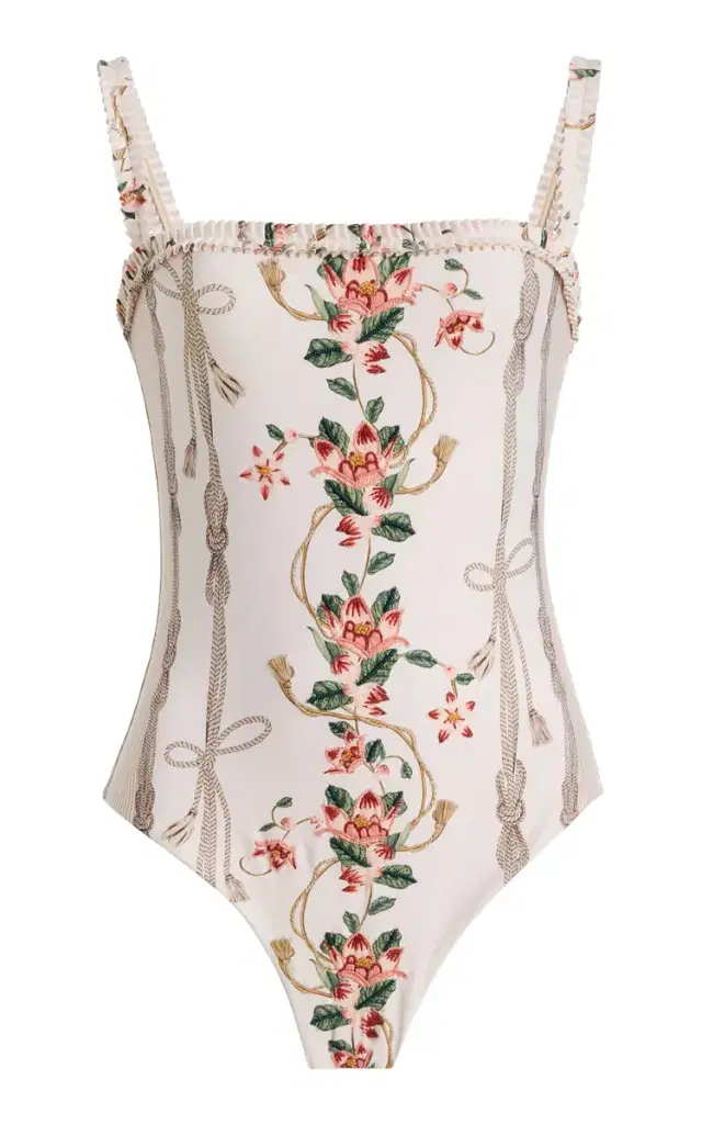 Agua by Agua Bendita Limon Vavegante Floral One-Piece Swimsuit