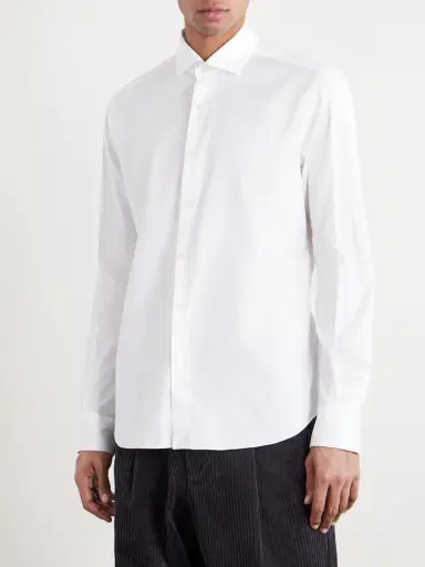 Slowear Slim-Fit Cutaway-Collar Cotton Oxford Shirt - Men | Thumbnail 3 Slowear Slim-Fit Cutaway-Collar Cotton Oxford Shirt - Men | Thumbnail 3