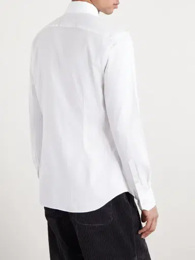 Slowear Slim-Fit Cutaway-Collar Cotton Oxford Shirt - Men | Thumbnail 4 Slowear Slim-Fit Cutaway-Collar Cotton Oxford Shirt - Men | Thumbnail 4