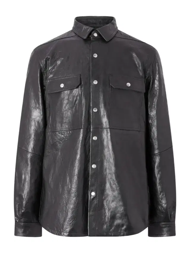 Rick Owens Textured Leather Overshirt - Men