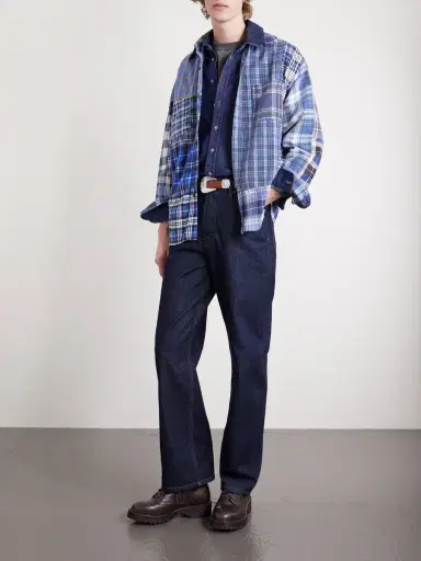 Needles Patchwork Checked Cotton-Flannel Shirt - Men | Thumbnail 2