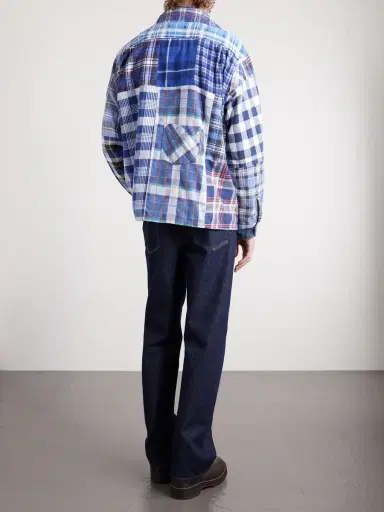 Needles Patchwork Checked Cotton-Flannel Shirt - Men | Thumbnail 4
