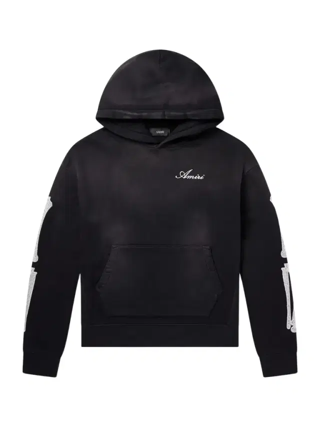 AMIRI Bones Logo-Embroidered Cotton-Jersey Hoodie - Men