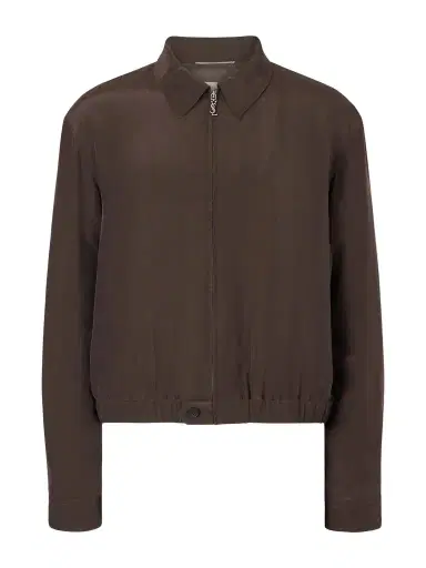 Saint Laurent Satin Blouson Jacket - Men | Thumbnail 1