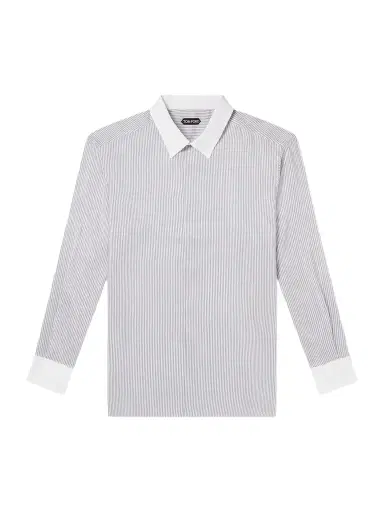 Tom Ford Striped Silk Shirt - Men | Thumbnail 1