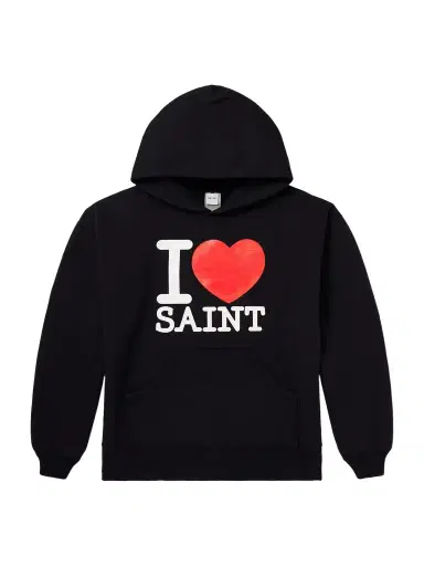 SAINT Mxxxxxx I Love Saint Logo-Print Cotton-Jersey Hoodie - Men | Thumbnail 1