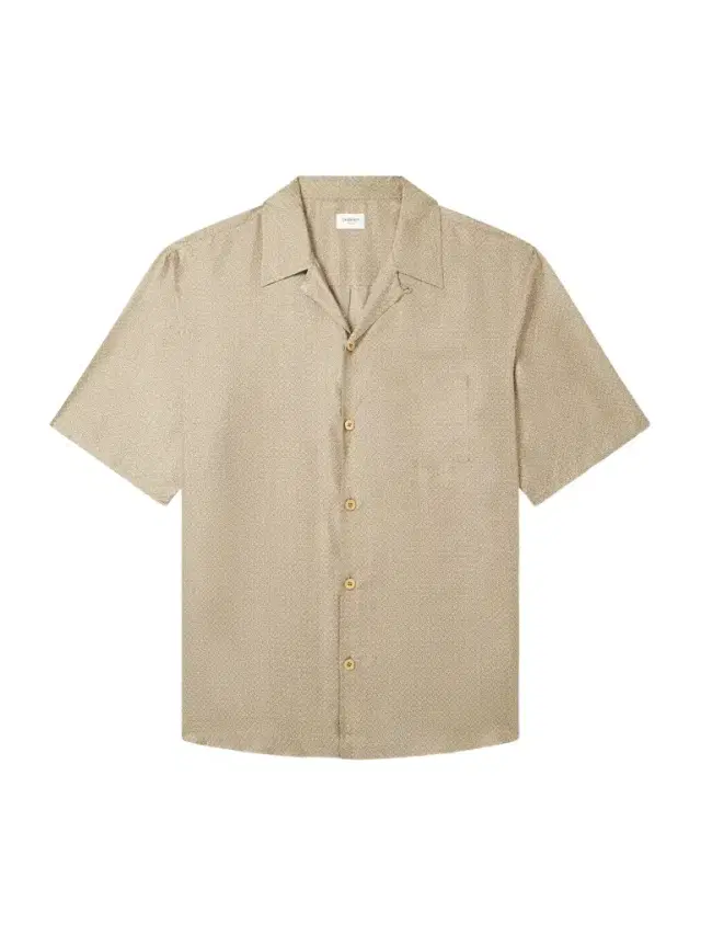 Camp-Collar Printed Silk-Voile Shirt - Men